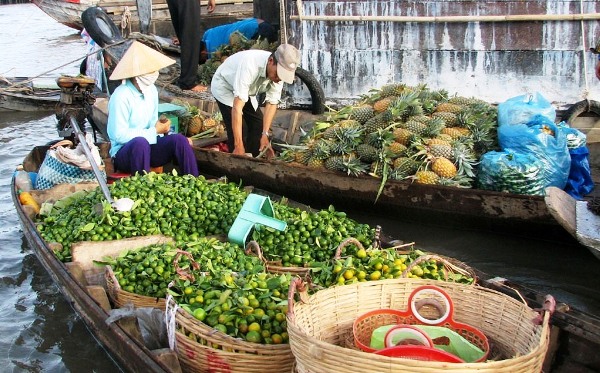 Le marché flottant de Cai Rang à Can Tho - visiter le delta du Mekong en 4 jours